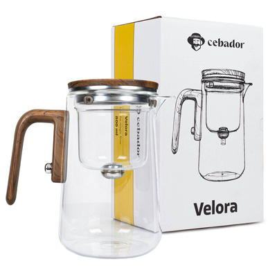Ceainic din sticlă cu infuzor magnetic Velora 800 ml