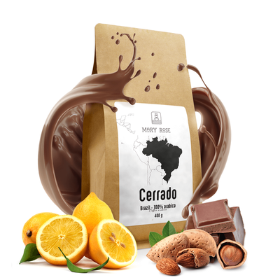 Mary Rose - cafea integrală boabe Brazilia Cerrado premium 400g