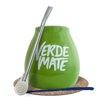 Starter set Gourd + Bombilla 19cm Yerba Mate