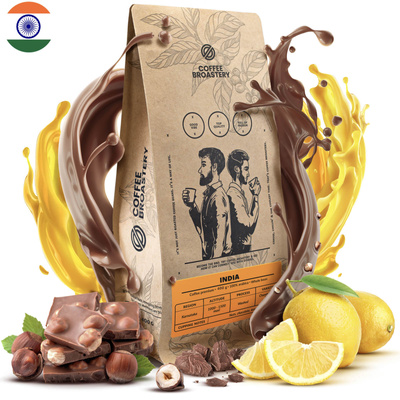 Coffee Broastery - Cafea boabe întreagă India Karnataka Premium 1kg