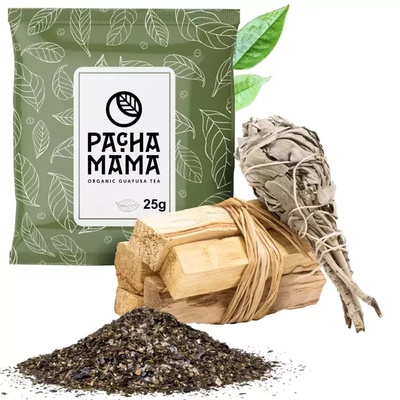 Set de tămâie Palo santo + Pachet de salvie + Guayusa