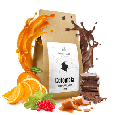 Mary Rose - cafea cu boabe întregi Colombia Medellin premium 200g