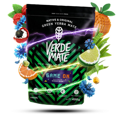 Verde Mate Green Game On 0,4 kg – yerba mate pentru gameri cu aromă de băutură energizantă