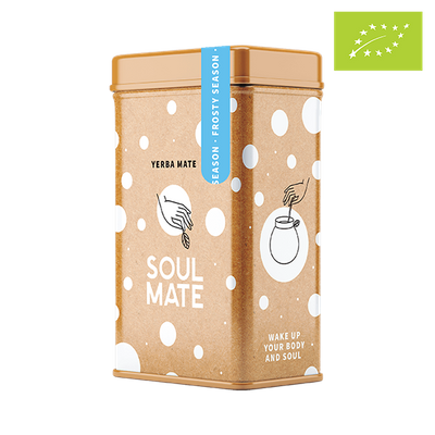 Yerbera – Cutie metalică + Soul Mate Orgánica Frosty Season 0,5 kg