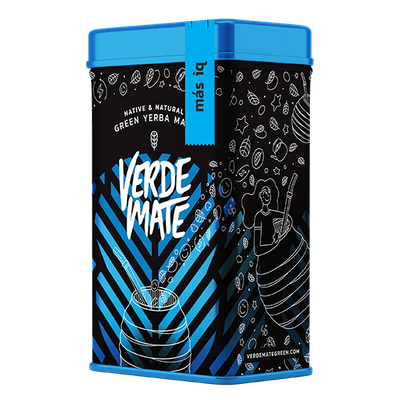 Yerbera – Tin can + Verde Mate Mas IQ 0.5kg 