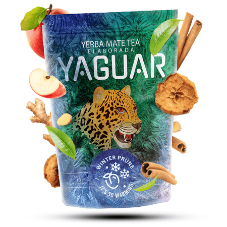 Set de cadou Yerba Mate Yaguar Winter Prune 500g