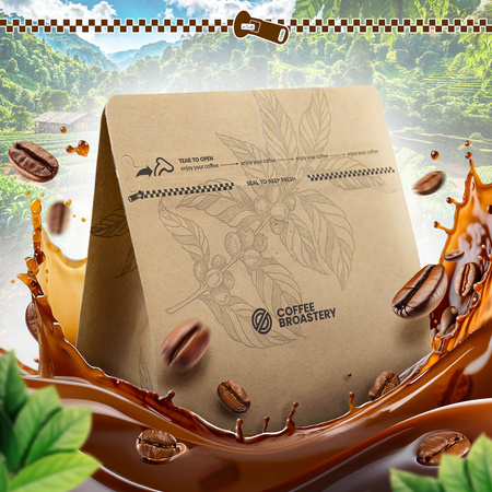 Coffee Broastery - Cafea boabe întreagă Brazil Guaxupe Premium 1kg