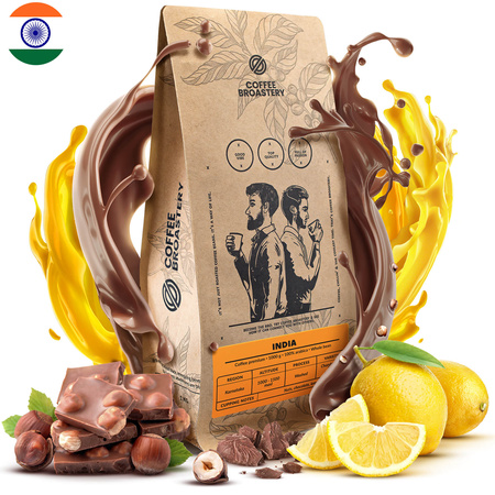 Coffee Broastery - Cafea boabe întreagă India Karnataka Premium 1kg