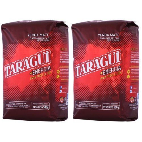 Set de Yerba Mate 2x TARAGUI Energia 500g 0,5kg