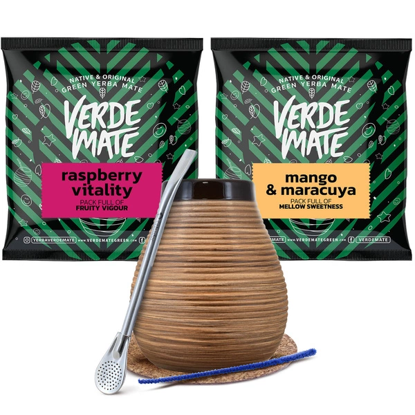 Yerba mate set Bombilla Calabash