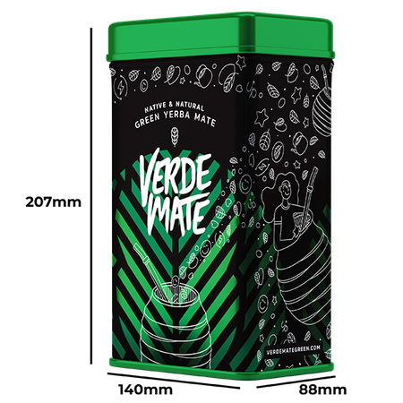 Yerbera – Tin can + Verde Mate Green Very Strawberry 0.5kg 
