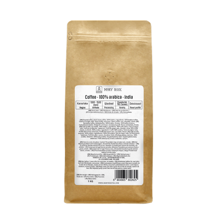 Mary Rose - cafea boabe întregi India Karnataka premium 1kg