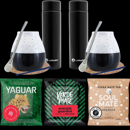 KIT DE PORNIRE YERBA MATE MARE PENTRU DOUĂ PERSOANE