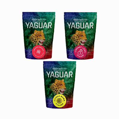 Trio yerba mate Yaguar starter set for beginners