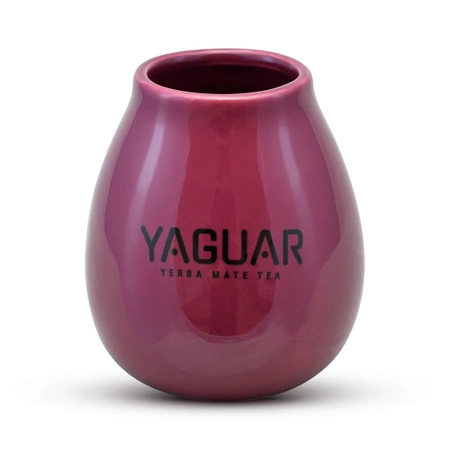 Calabash din ceramică cu logo-ul Yaguar (violet) 350ml