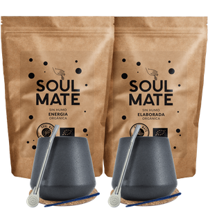 Yerba Soul Mate Energy set pentru două Bombilla