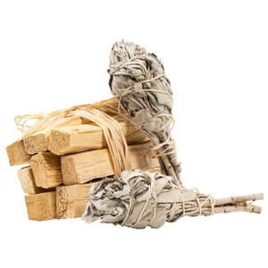 2 x pachet de salvie albă + set Palo Santo 100g