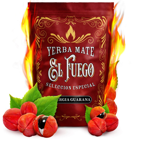 Yerba Mate kitul Verde Mate El Fuego Energia 2x500g + accesorii