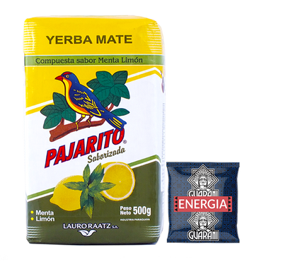 Pajarito Menta Limon 500g + Guarani Energia 50g