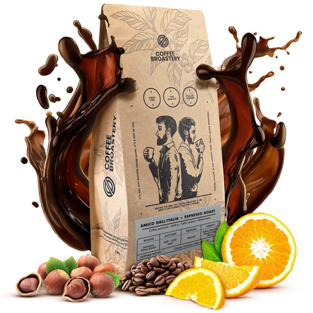 Coffee Broastery - Cafea boabe întreagă Amico dall'Italia Espresso Roast 1kg