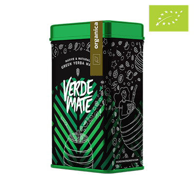 Yerbera – Tin can + Verde Mate Green Organica 0.5kg 