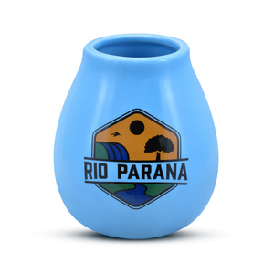 Yerba Mate Rio Parana Set pentru DOUĂ Calabash Bombilla