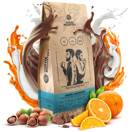 Coffee Broastery - Cafea boabe întreagă Brazil Guaxupe Premium 1kg