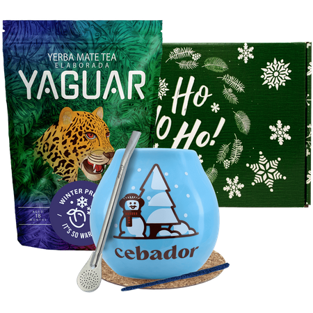 Set de cadou Yerba Mate Yaguar Winter Prune 500g