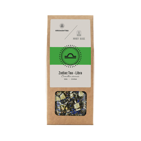 Aromantra x Mary Rose – Ceai Zodiacal – Balanță (ceai verde) 50 g