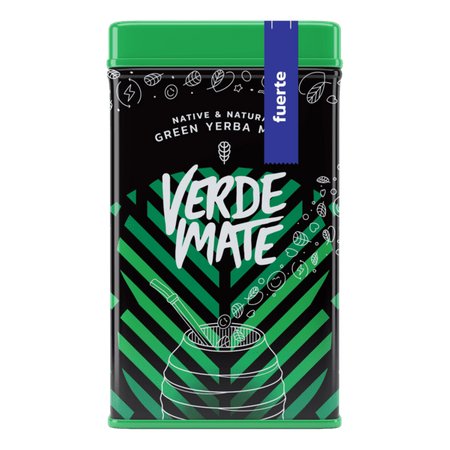 Yerbera – Tin can + Verde Mate Fuerte 0.5kg 