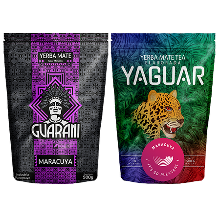 Yerba Mate Guarani Yaguar Maracuya 2x500g 1kg