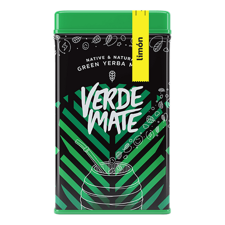 Yerbera – Tin can + Verde Mate Green Limon 0.5kg 