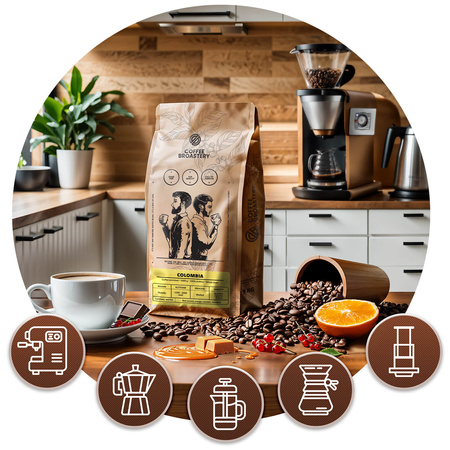 Coffee Broastery - Cafea boabe întreagă Colombia Medellin Premium 400g