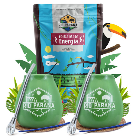 Yerba Mate Rio Parana kit de pornire pentru doi 500g