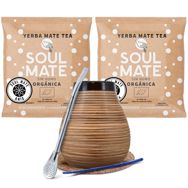 Yerba mate set Bombilla Calabash