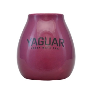 Calabash din ceramică cu logo-ul Yaguar (violet) 350ml