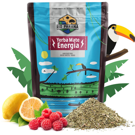 Yerba Mate Rio Parana Set pentru DOUĂ Calabash Bombilla 1000g