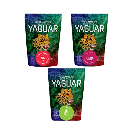 Yerba Mate Yaguar set various types 3x500g