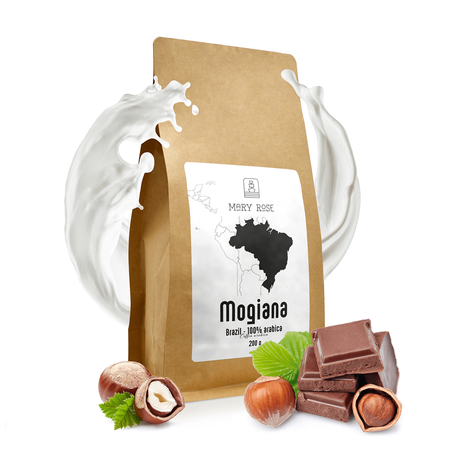 Mary Rose - cafea integrală boabe Brazilia Mogiana premium 200g