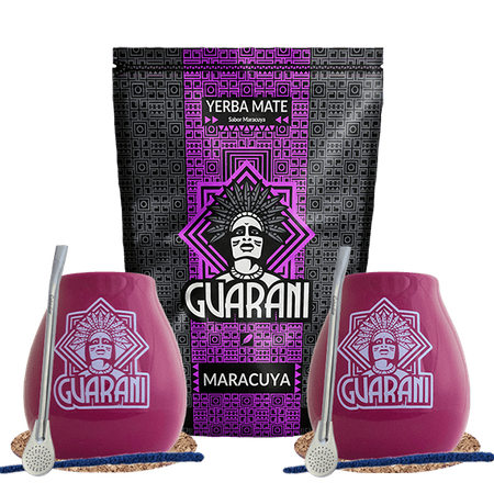 Yerba Mate Set Guarani Maracuya 500g