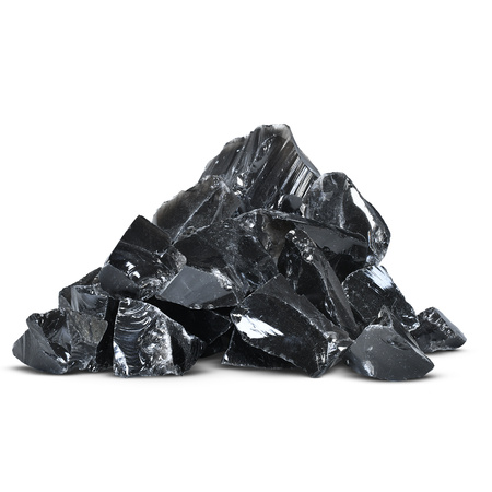 Obsidian negru (piatră brută) 50 g