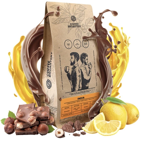 Coffee Broastery - Cafea boabe întreagă India Karnataka Premium 1kg