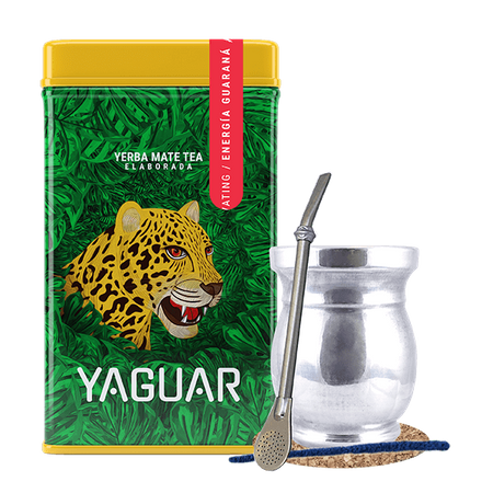 Set Yerbera Yaguar Energia 0.5kg Palo Santo