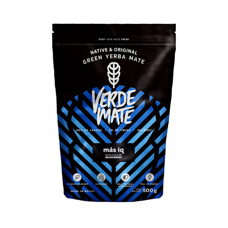 Kit de Yerba Mate Verde Mate Mas IQ 500g 0,5kg Yerbomos + TermoMate + Bombilla