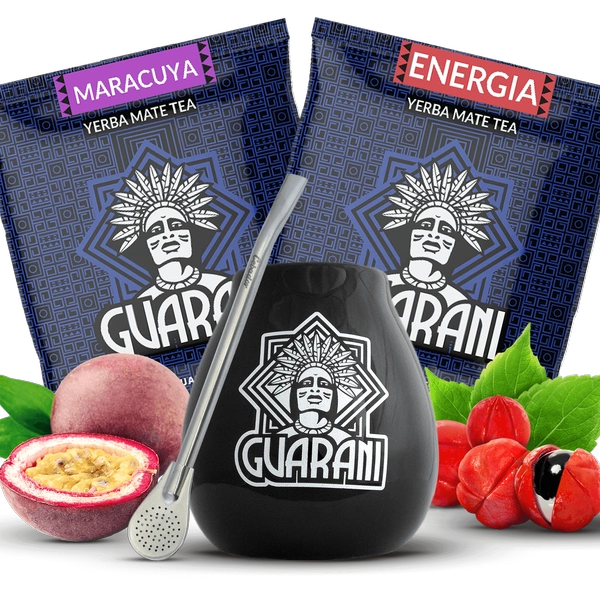 Economy SET Yerba Mate Yerba Mate LARGE CALABASH bombilla 