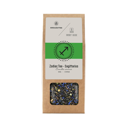 Aromantra x Mary Rose – Ceai Zodiacal – Săgetător (ceai negru) 50 g