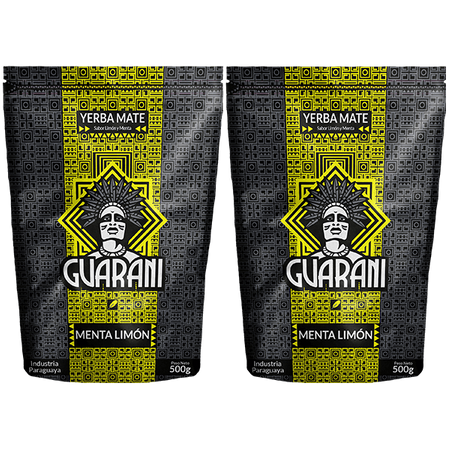 Yerba Mate Guarani Menta Limon 2x 500g