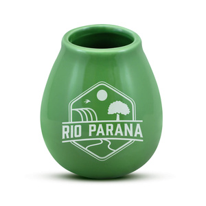 Calabash din ceramică cu logo-ul Rio Parana (verde) 330 ml