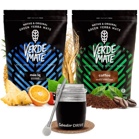 Yerba mate set Verde Mate calabash Drive bombilla