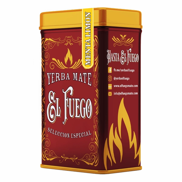 Yerbera - Tin can + El Fuego Menta Limon 0.5kg 